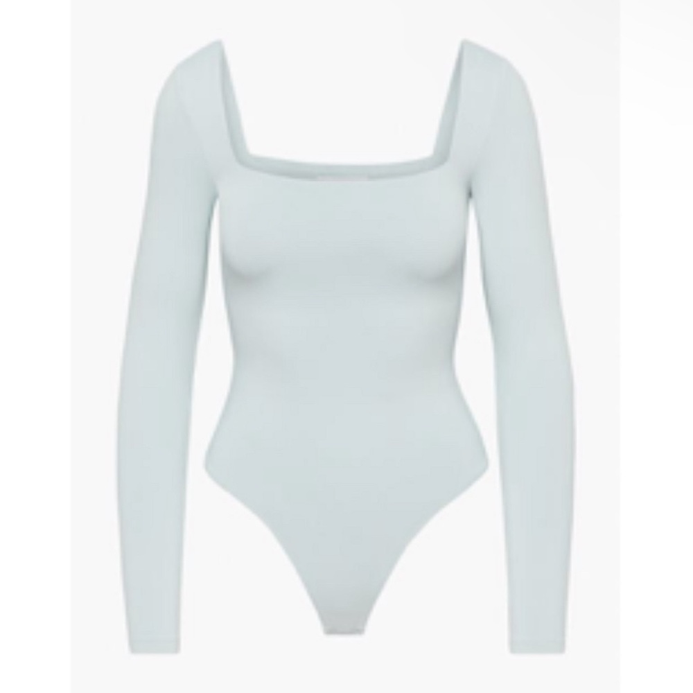 Aritzia square neck bodysuit long sleeve